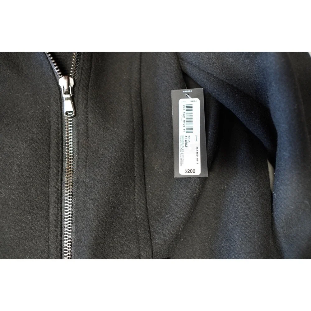 NWT Worthington Women's Black Coat Wool Blend Size XL Full Zip‎ Retail $200